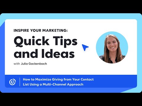 How to Maximize Giving from Your Contact List Using a Multi-Channel Approach | Constant Contact