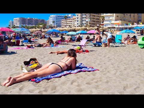 Torremolinos Malaga Costa del Sol Spain | Beach Walk September 2022 [4K UHD]