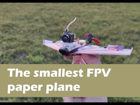 FPV paper plane (with PowerUp Dart)