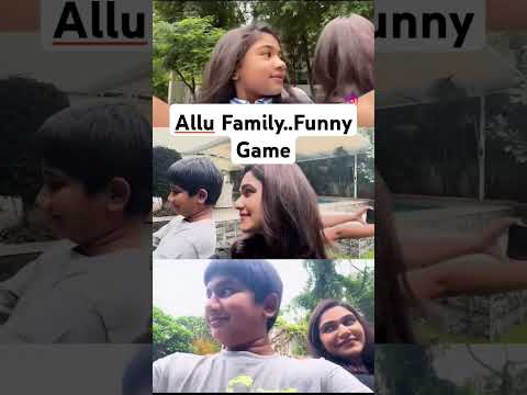 #Allu Family Funny Game..😍👌 #alluarjun #allusnehareddy #telugu #telugushorts #ytshorts