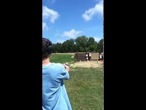 9 SHOT .22 MAGNUM REVOLVER VS. METAL PLATE