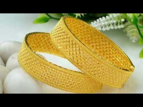 Light weight gold bangle design 2022 with weight and price | Daily wear gold jewellery