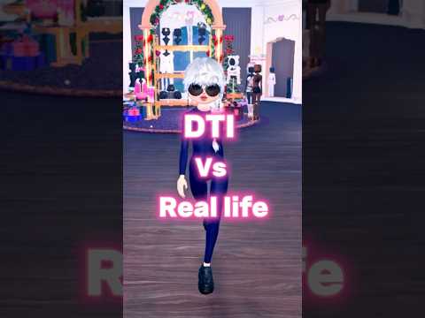 DTI Vs real life #trend #roblox #dti #dresstoimpress #shorts #viralvideo