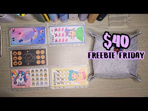 $40 Freebie Friday Randomizer | 3 Month Old Challenge 😪| #cashenvelopes #savings #savingschallenge