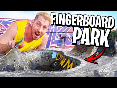 We Found a HIDDEN Fingerboard Park!