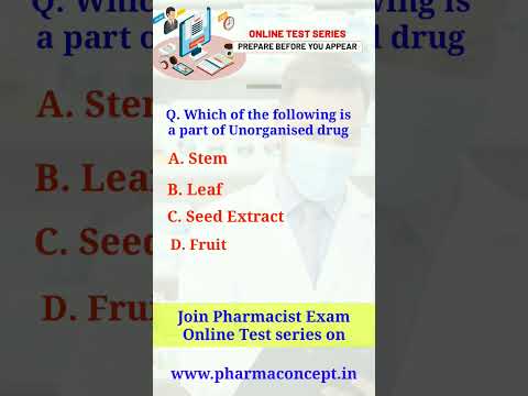 Haryana Pharmacist Exam | Important MCQs | AIIMS Pharmacist Exam | #freeconcept #Shorts