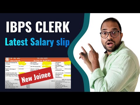 IBPS Clerk Salary after 12th Bipartite | New Joinee Latest Salary slip 2024