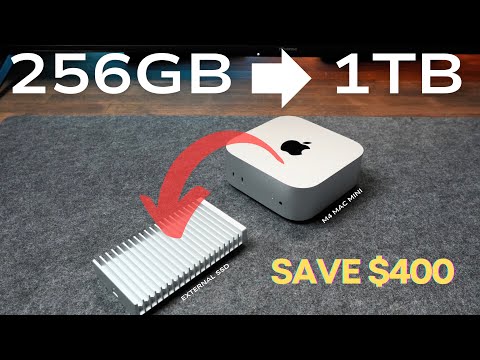 Upgrade M4 Mac Mini to 1TB | Set Up an External SSD as Your Main Drive!