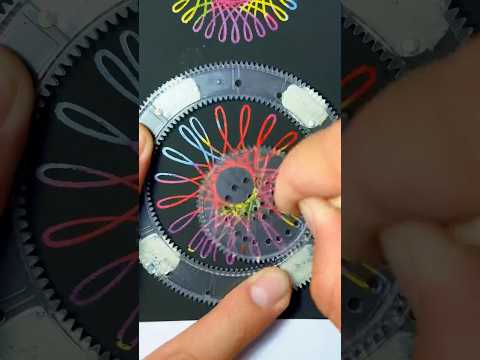 😻Creating Geometric Wonders with a Spirograph #asmr #spirograph #mandala #art #spirographdrawing