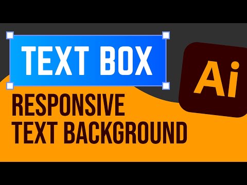 RESPONSIVE Text Background in Adobe Illustrator