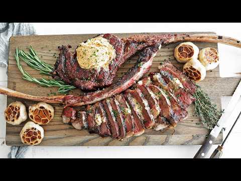 The Perfect Reverse Smoked and Seared Tomahawk Steak