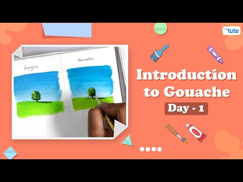 Gouache Painting Introduction | Beginner's Guide to Gouache Painting | Day 1