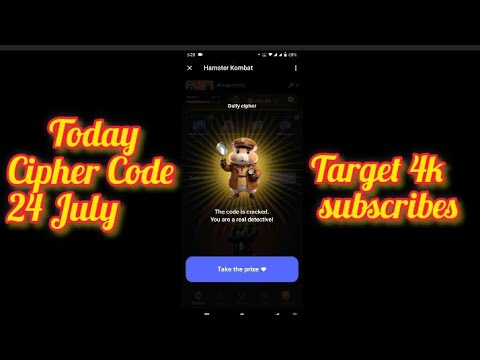 Hamster Kombat Daily Cipher Today 24 July