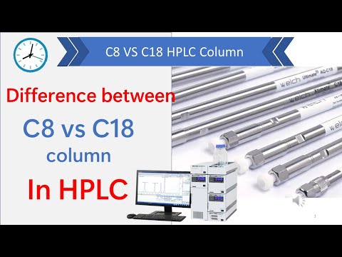 Difference between C8 and C18 column | C8 vs C18 column used in HPLC