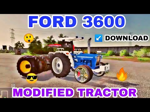 FORD 🔥 3600 MODIFIED 😎 || fs20 Indian tractor 🚜 mod download|| 👿 link comments box 👇