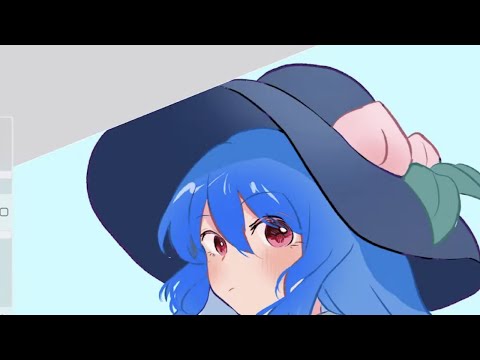 【ワンドロ配信】比那名居天子/東方projectを描く。