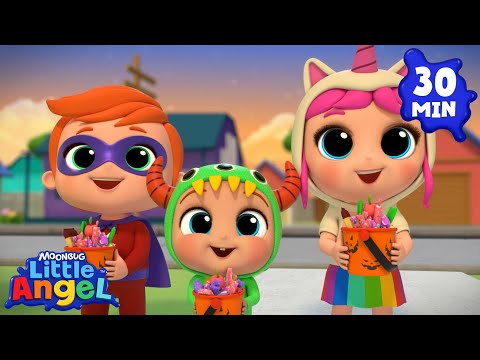 I Want To Trick Or Treat👻🎃 | Little Angel | Monster Cartoon for Kids