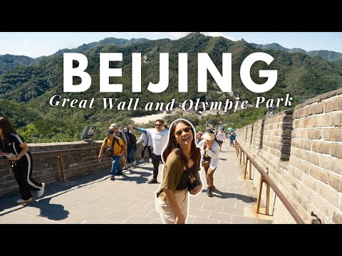 Visiting the Great Wall of China for the First Time! 🇨🇳 and Visiting the Olympic Park in 2023