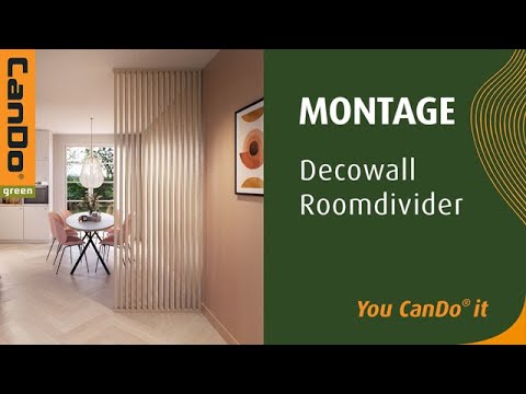 CanDo green Decowall Roomdivider - Montagevideo NL