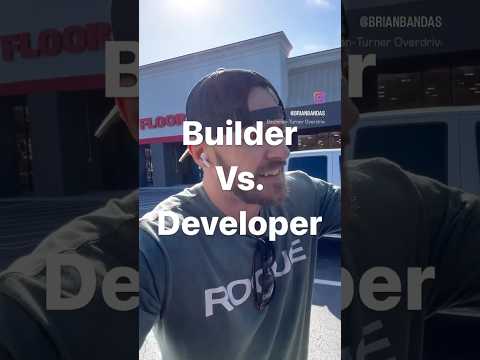 Building vs Developing- the messy truck is a key difference! 😂 #realestatedevelopment #homebuilder