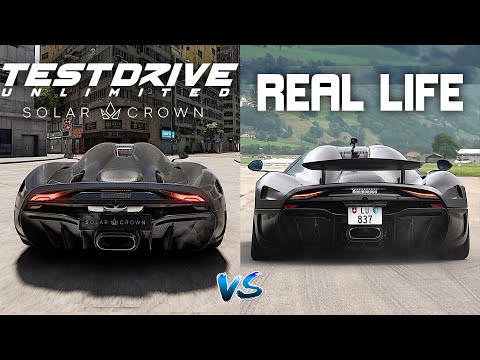 Test Drive Unlimited Solar Crown vs REAL LIFE car Exhaust Sounds Direct Comparison! 🔊 *TDU 2024*