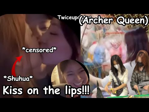 twice tzuyu kissed G-idle Shuhua and Elkie at the same time ft. Tzuyu playing Archery in Taiwan