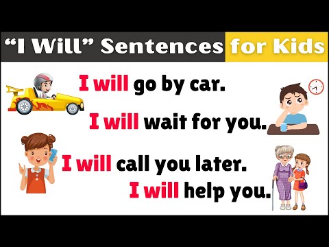 “I Will” Sentences for kids | #learn #how to #read | practice reading sentences | Simple #sentences