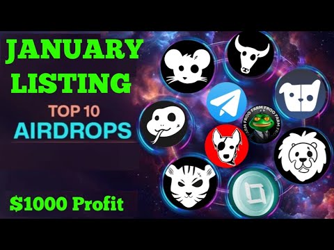 Top 10 Telegram Airdrop Bots Listing in January 2025 | Earn Free Crypto | Best Crypto Airdrop 2025