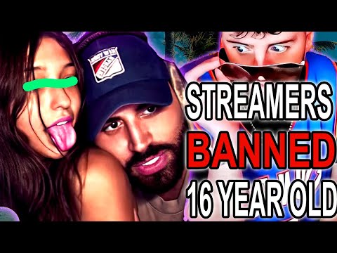 Kick Streamers BANNED for Partying with 16 Year Old