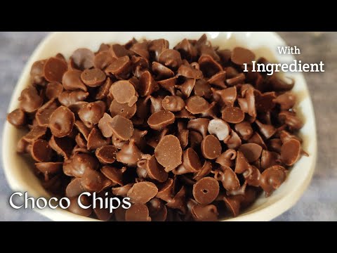 Homemade choco chips with only one ingredient || no milk,milk powder, butter