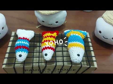 吐司去露營#crochet #craft #handmade #cute #fish #toast @vivianchuo8727