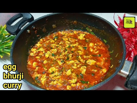 अंडा बुर्जी करी | Eggs bhurji curry recipe | Egg Recipe | simple & delicious 😋 egg scrambled curry