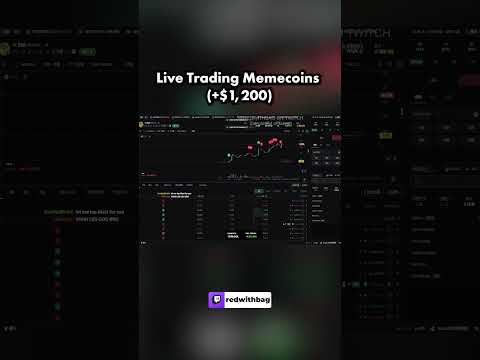 I Made $1,200 Trading Memecoins Live!