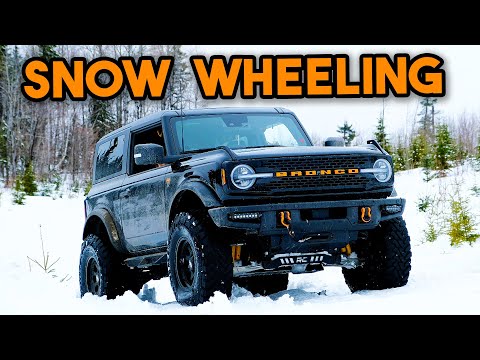 Bronco Vs Jeep in Snow - SPOILER ALERT Everyone gets STUCK!