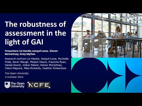 Generative AI and assessment vulnerability: Insights from the Open University’s research