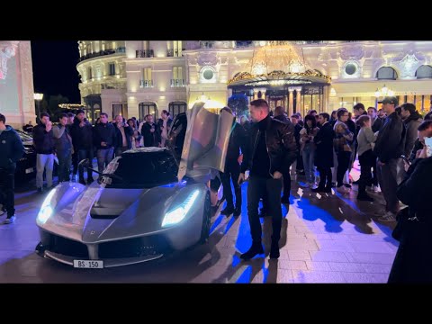 Multi-Millionaire with LA FERRARI at the casino in Monaco Night Life