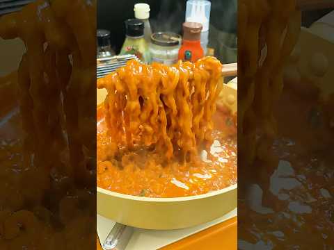 New Spicy Cheese Fondue with Korean Ramen