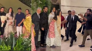 Megastar Chiranjeevi And Ajith Kumar @ PV Sindhu-Venkata Datta Sai Reception | Mrunal | Manastars