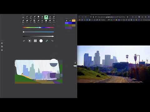 Digital Painting Downtown LA | #267 HEAVYPAINT Color Swatches