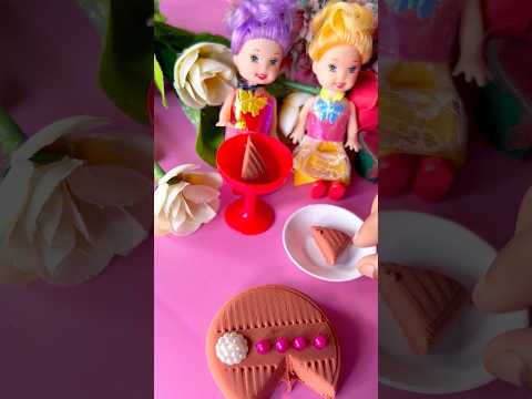 Brownie cake🎂 🍰 Making polymer clay cake 🧁 Miniature cake #browniescake #diycupcakes #shorts