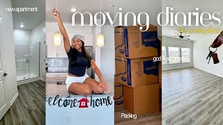 MOVING INTO MY FIRST APARTMENT | empty apartment tour | packing | organizing + more 📦🔑