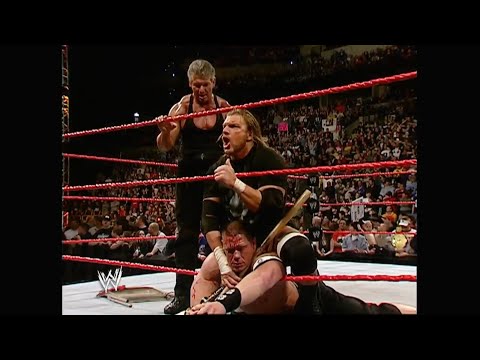 Vince & Triple H destroy Shawn & Cena - RAW 27 March 2006