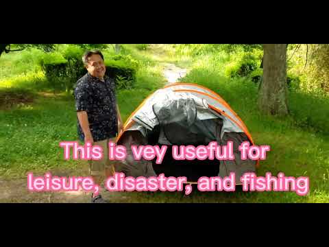 simple camping tent in one minute for preparations