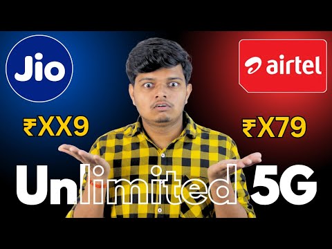 Cheapest 5G Unlimited Data Plans: Jio vs Airtel – Which Is Better? (Hindi)🌐