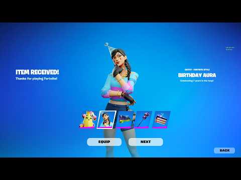 Fortnite 7th Birthday Event (FREE SKIN)