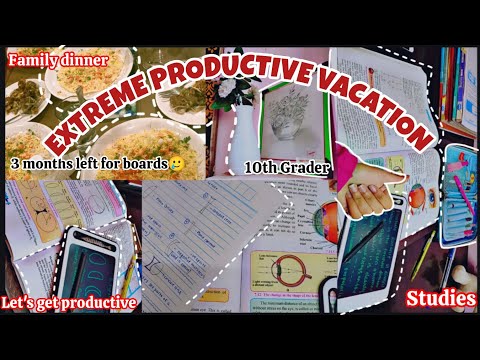 PRODUCTIVE MORNING STUDY ROUTINE VLOG | Preparing for boards | Lots of revision , notes , studying |