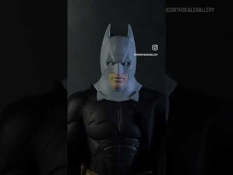 Custom Unpainted Batman Begins cowl by Dean Tolliver #hottoys #hottoysbatman #batmanbegins