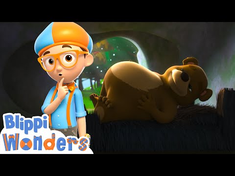 Blippi helps Bella the hula-hooping Bear !| Blippi Wonders Educational Videos for Kids