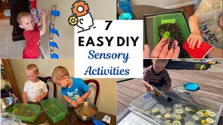 EASY DIY SENSORY ACTIVITIES // easy to set up calming sensory activities your kid will love