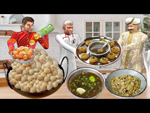 Roasted Golgappa Pani Puri Wala Indian Street Food Hindi Kahaniya Hindi Moral Stories Funny Comedy